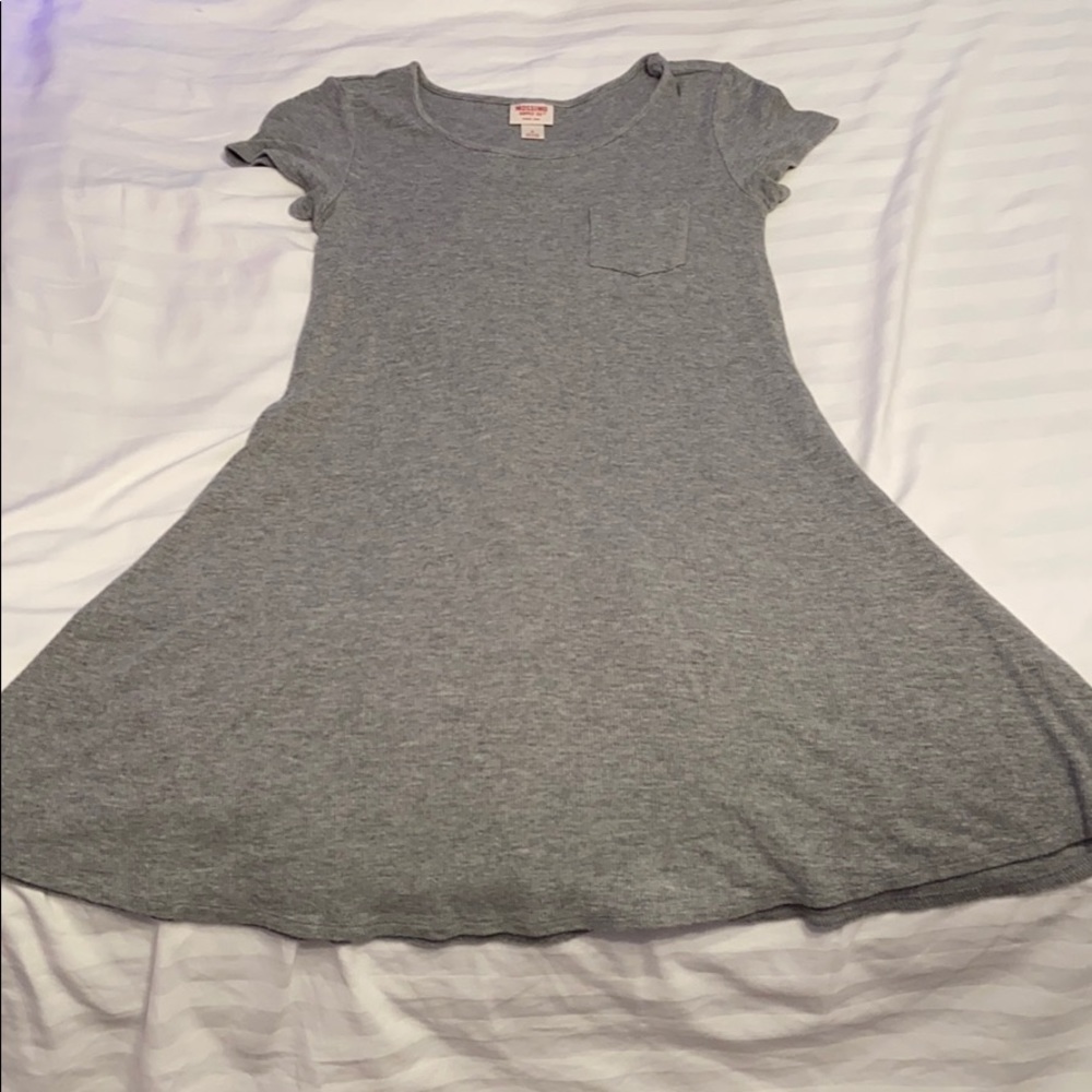 Gray t-shirt dress